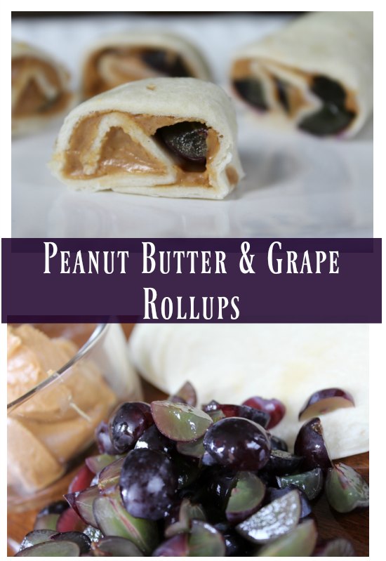 Peanut Butter & Grape Rollups - check out the 12 Days of Back-to-School Lunches on GagenGirls.com