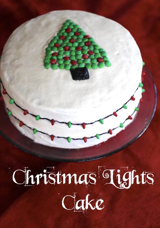 Christmas Lights Cake, a gorgeous and delicious part of the #12DaysOf Christmas!