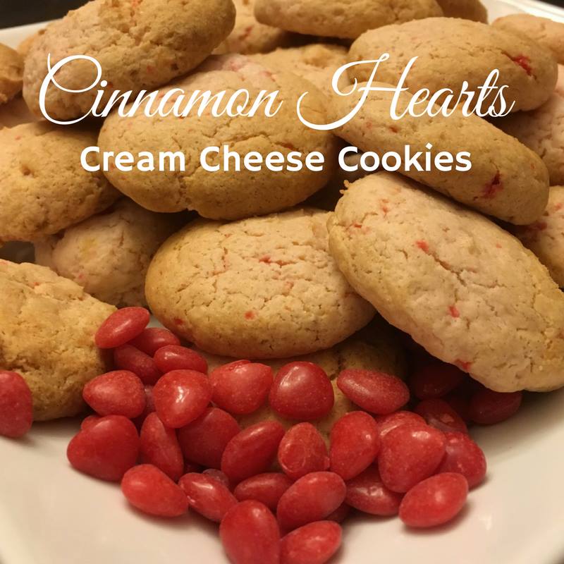 Cinnamon Hearts Cream Cheese Cookies - a delicious Valentine's Day treat!