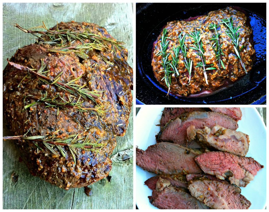 Rosemary and Red Wine Rubbed Sirloin Tip Roast