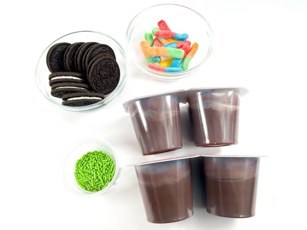 supplies needed to make dirt cups