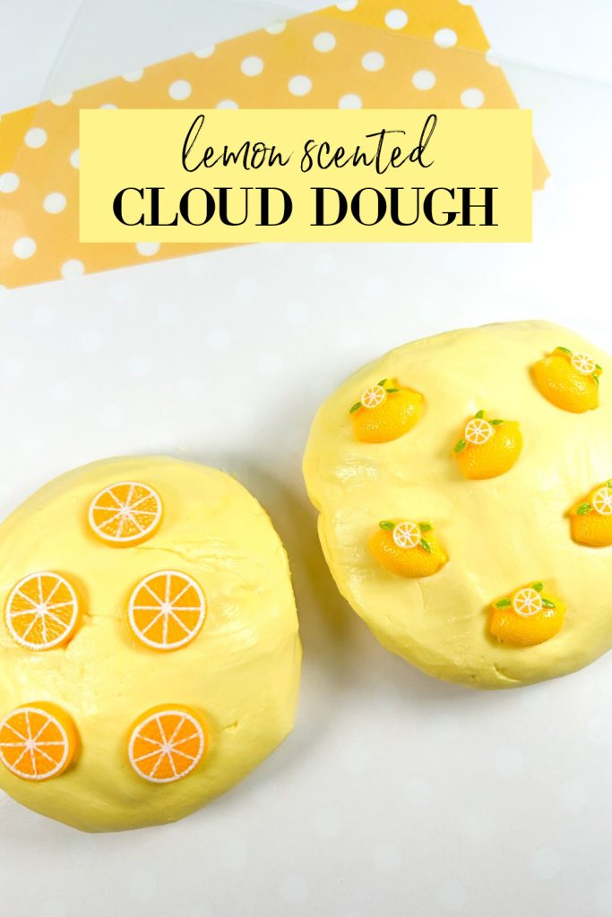 lemon scented cloud dough