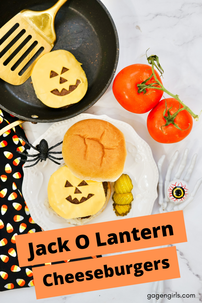 Easy Jack O Lantern Cheeseburger