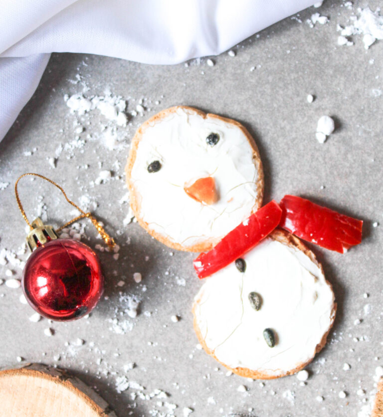 Adorable Snowman Sandwich