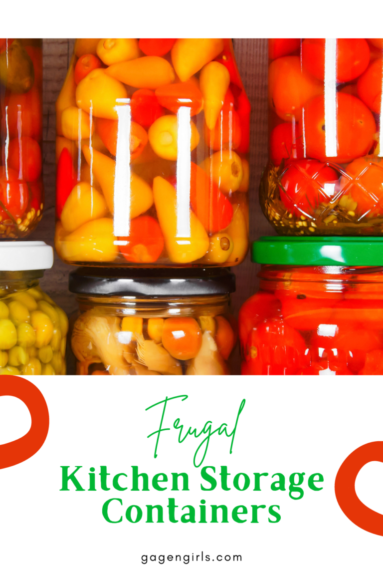 Frugal Kitchen Storage Containers