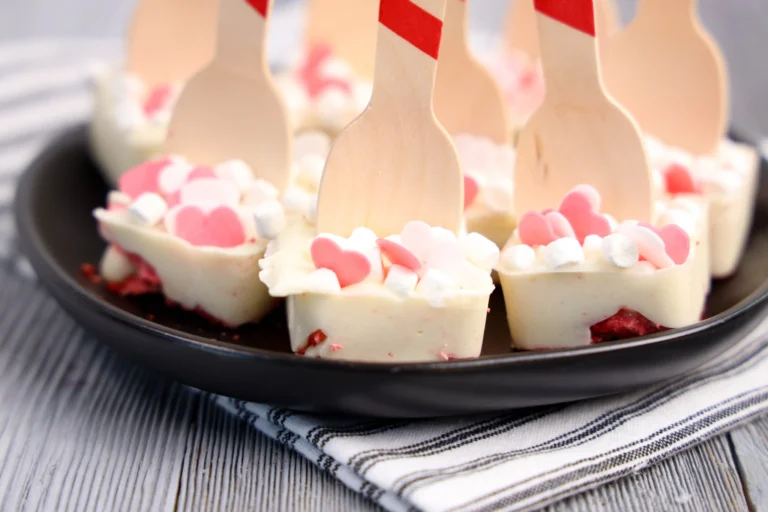 Strawberry White Hot Chocolate Spoons