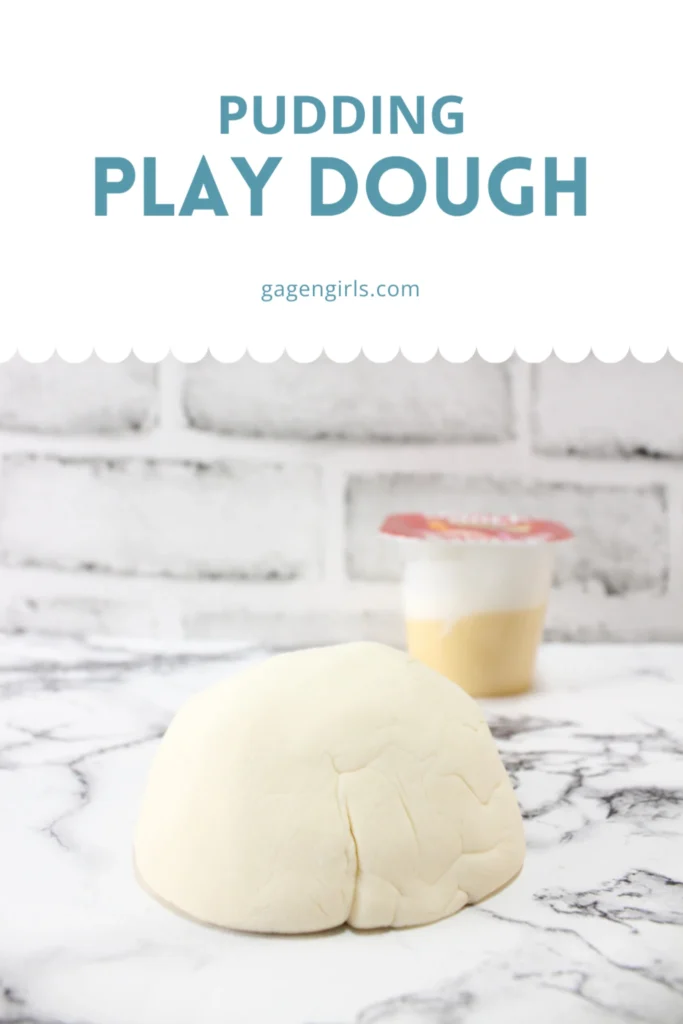Homemade pudding play dough for a hands-on kids activity