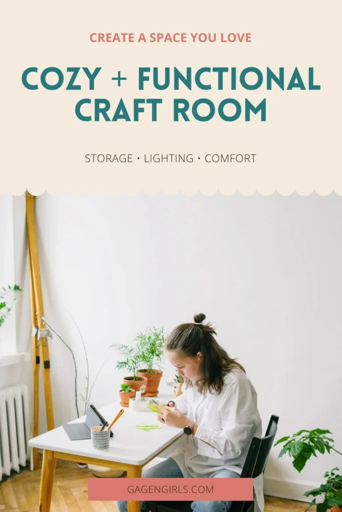 Cozy and functional craft room ideas for storage, lighting, and a comfortable creative workspace